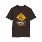 Not Dead Warning Sign T-Shirt