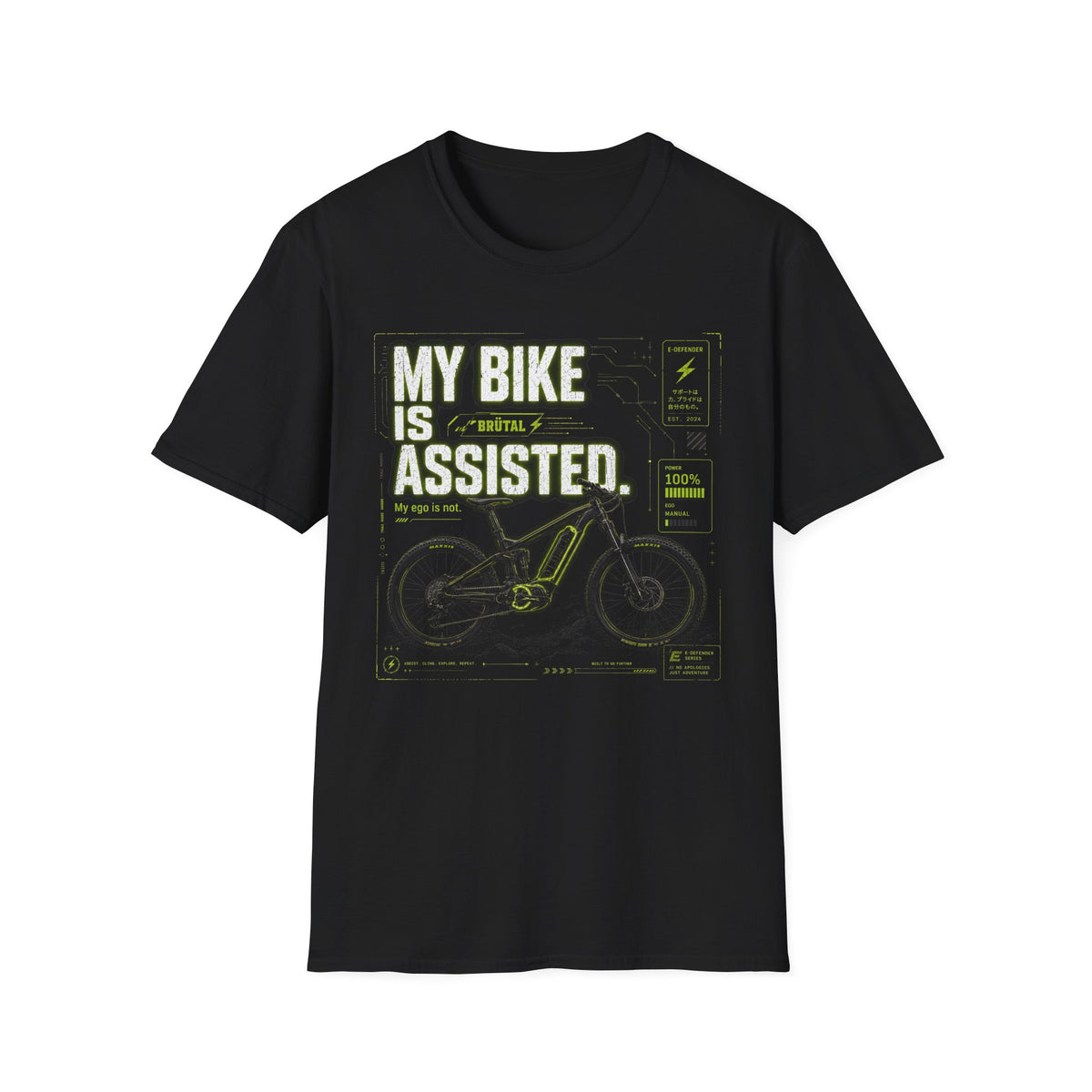 My Bike is Assisted Cyber T-Shirt