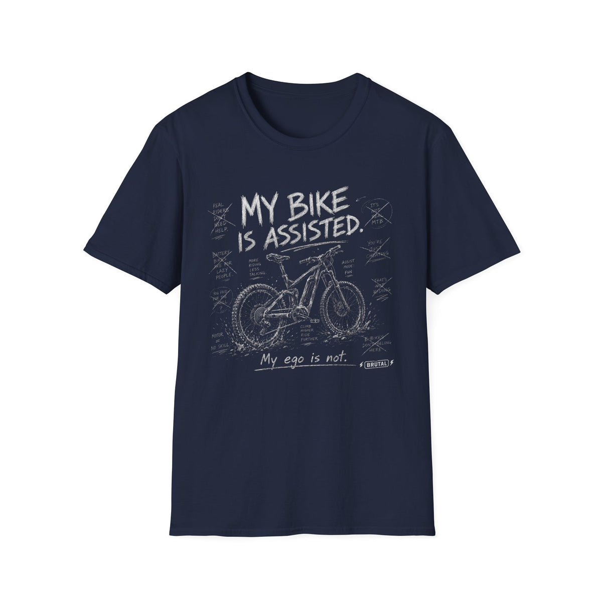 My Bike is Assisted Sketch T-Shirt