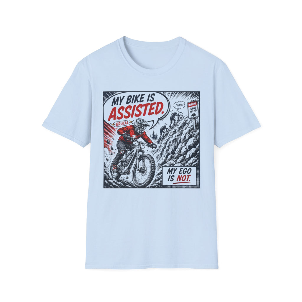 My Bike is Assisted Comic T-Shirt