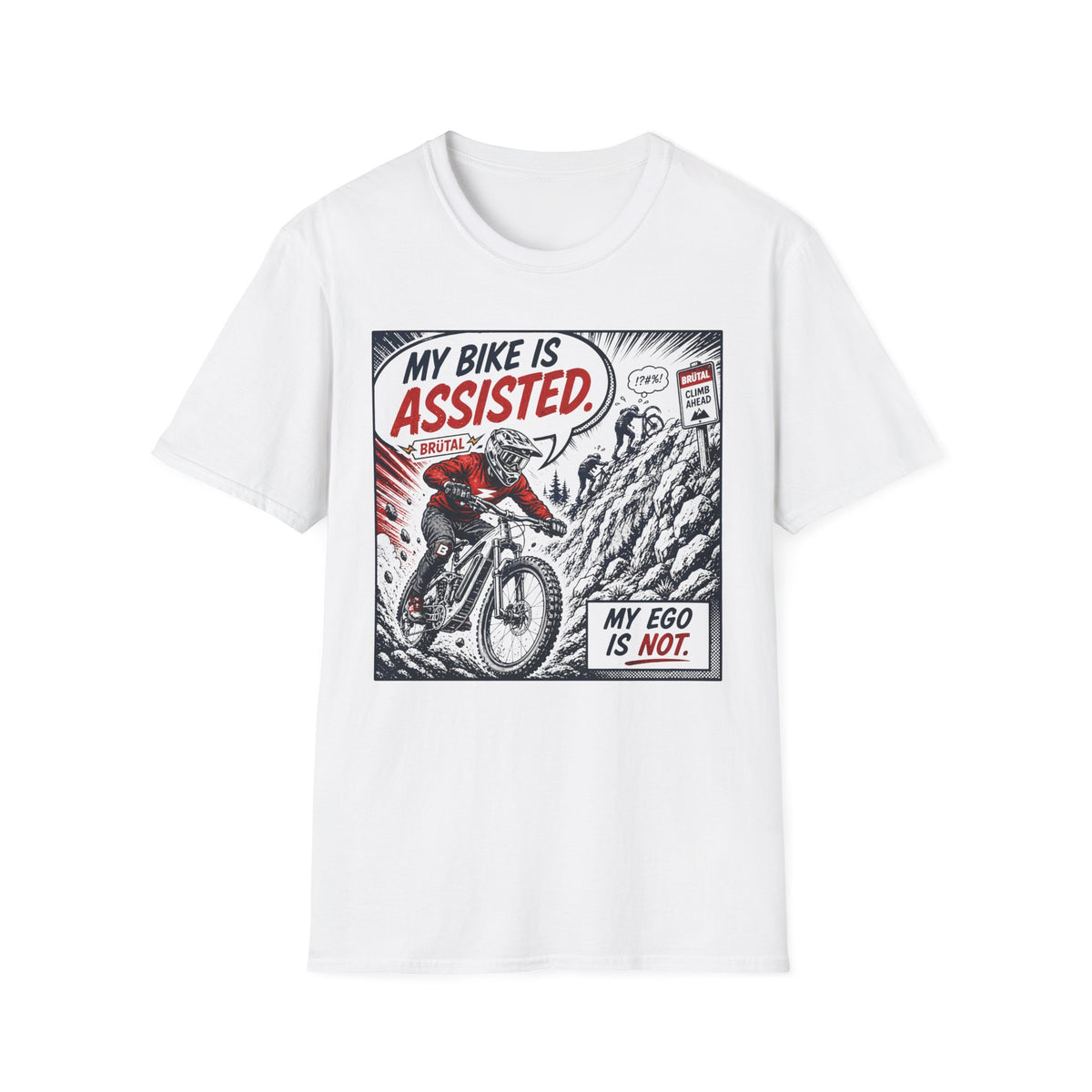 My Bike is Assisted Comic T-Shirt