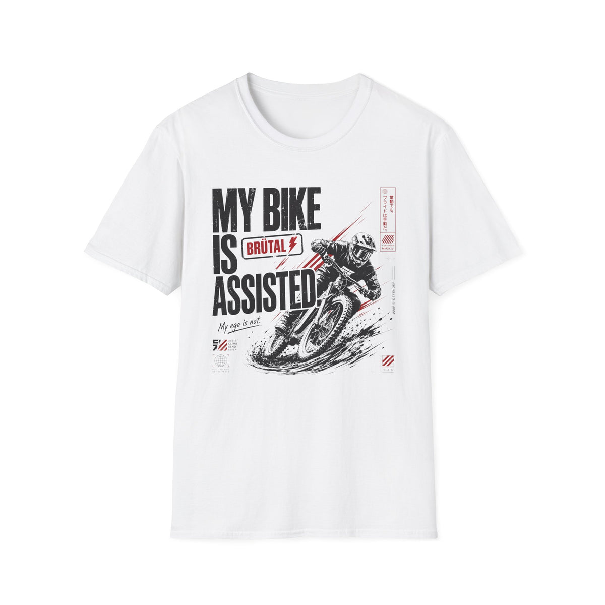 My Bike is Assisted Samurai T-Shirt