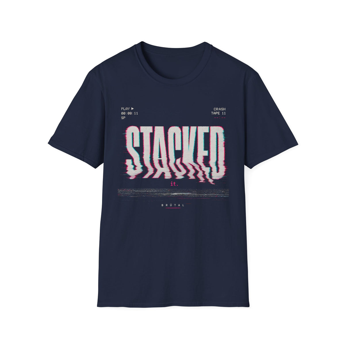 Stacked it VHS Crash T-Shirt