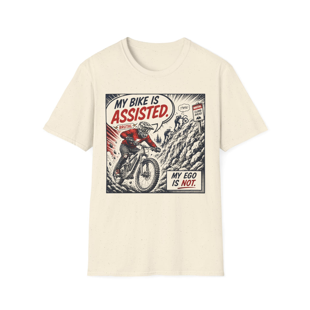 My Bike is Assisted Comic T-Shirt