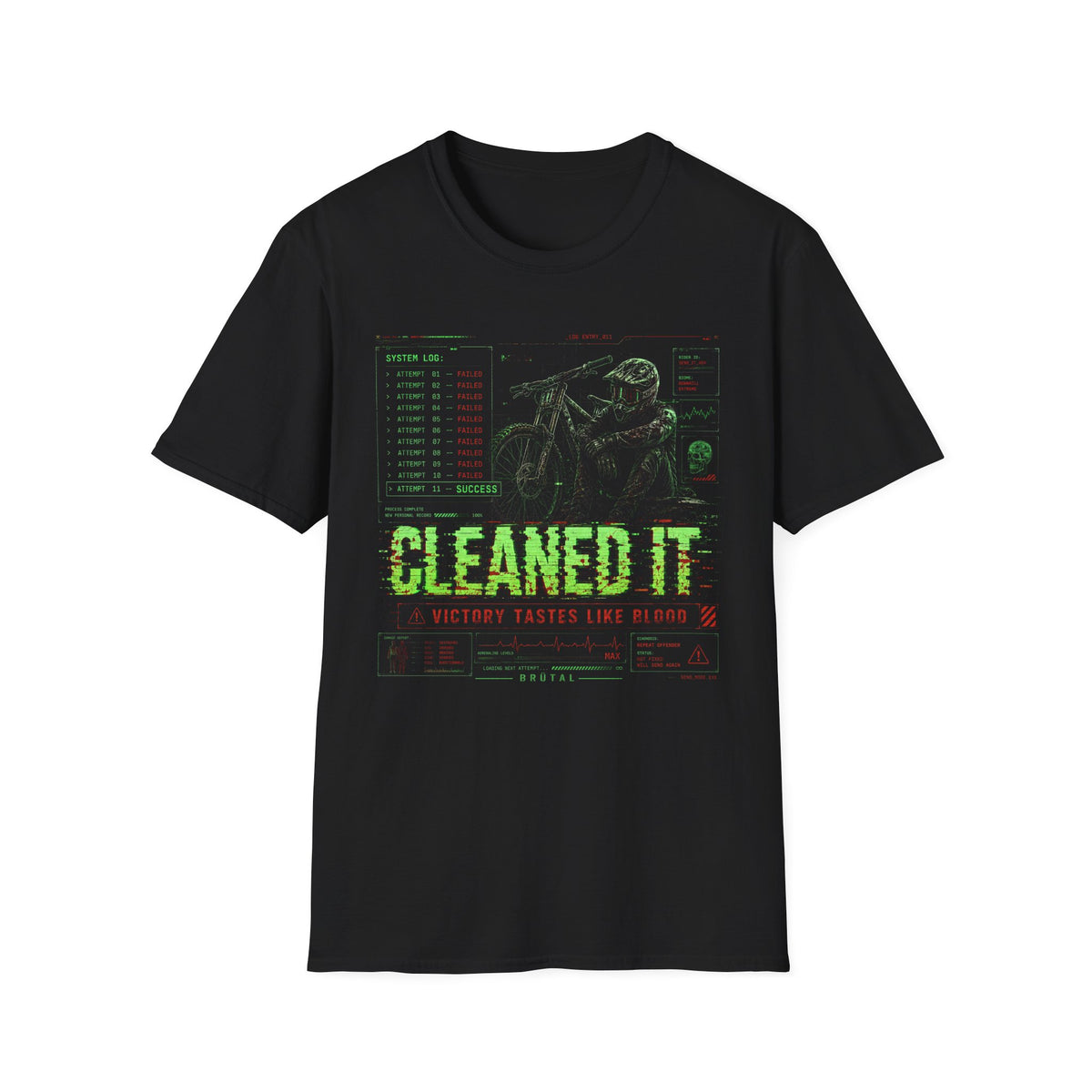 Cleaned it Glitch System T-Shirt