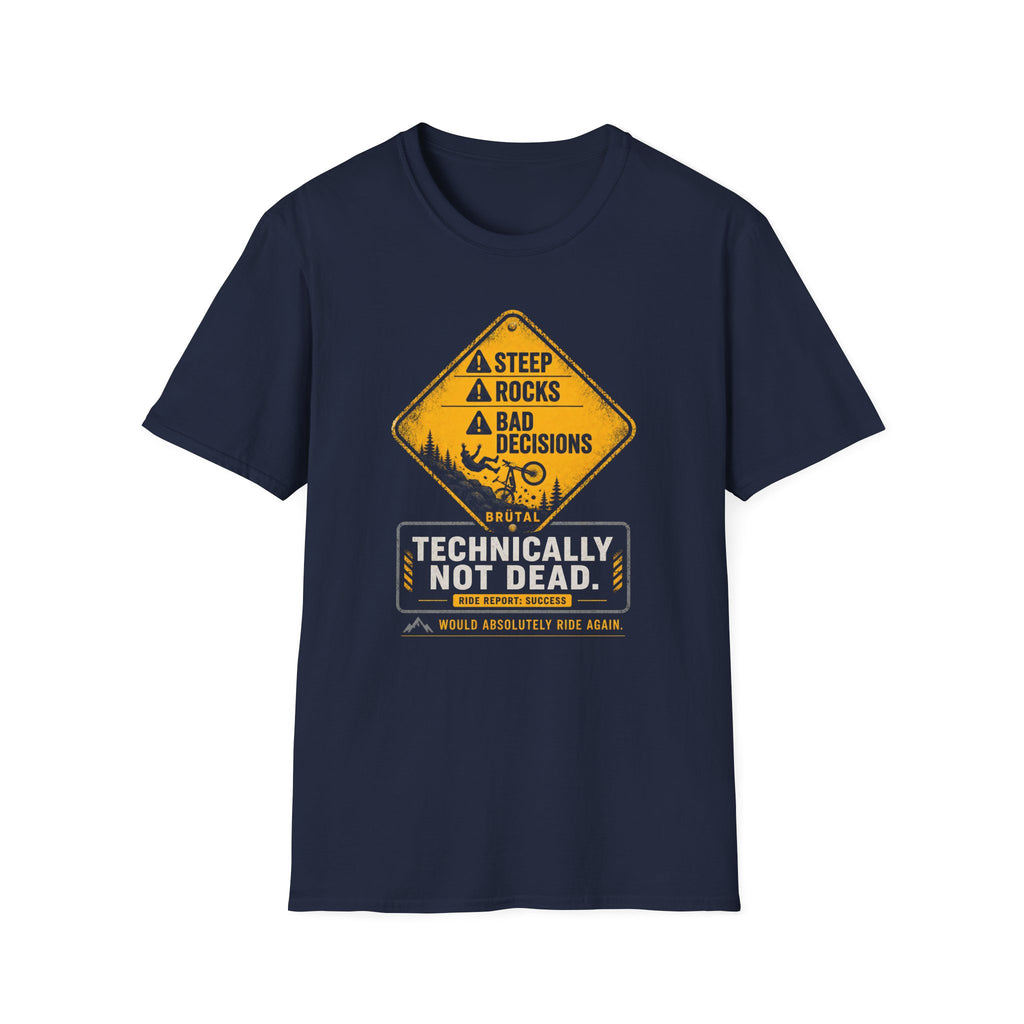 Not Dead Warning Sign T-Shirt