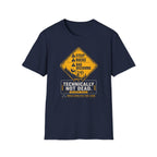 Not Dead Warning Sign T-Shirt