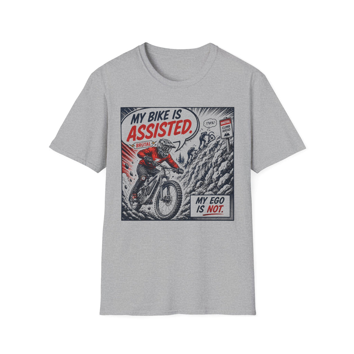 My Bike is Assisted Comic T-Shirt