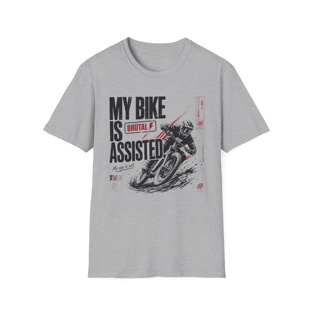 My Bike is Assisted Samurai T-Shirt