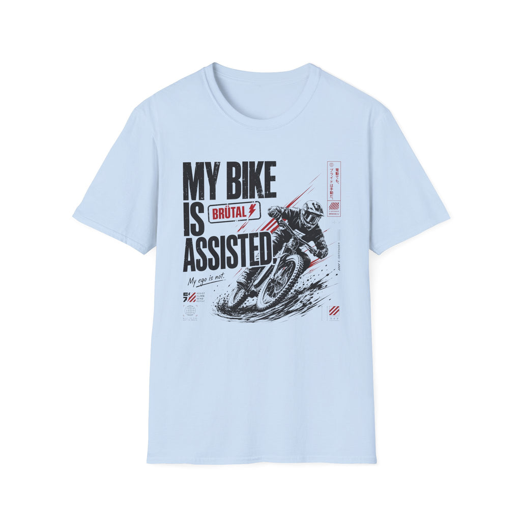 My Bike is Assisted Samurai T-Shirt