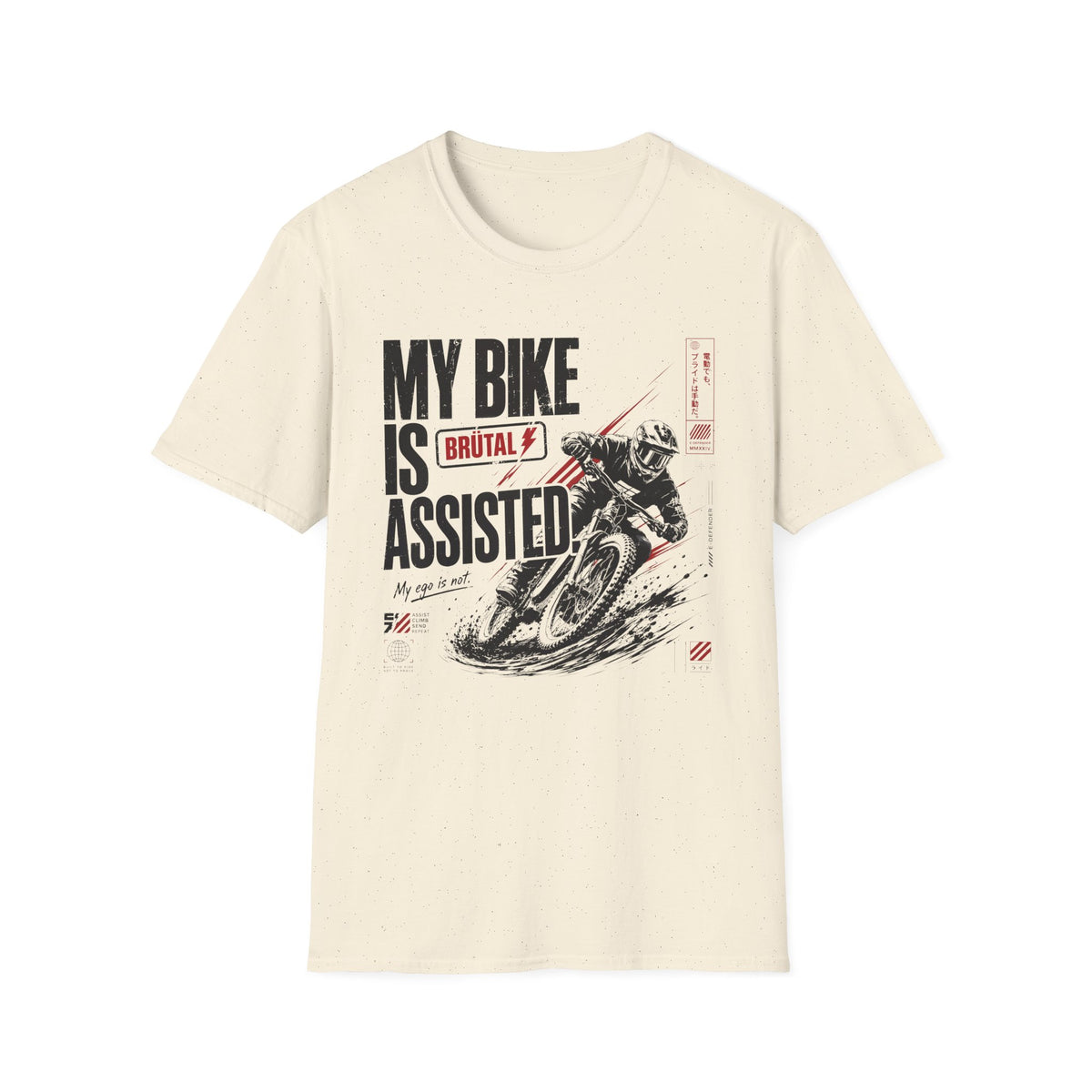 My Bike is Assisted Samurai T-Shirt