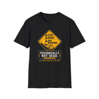 Not Dead Warning Sign T-Shirt