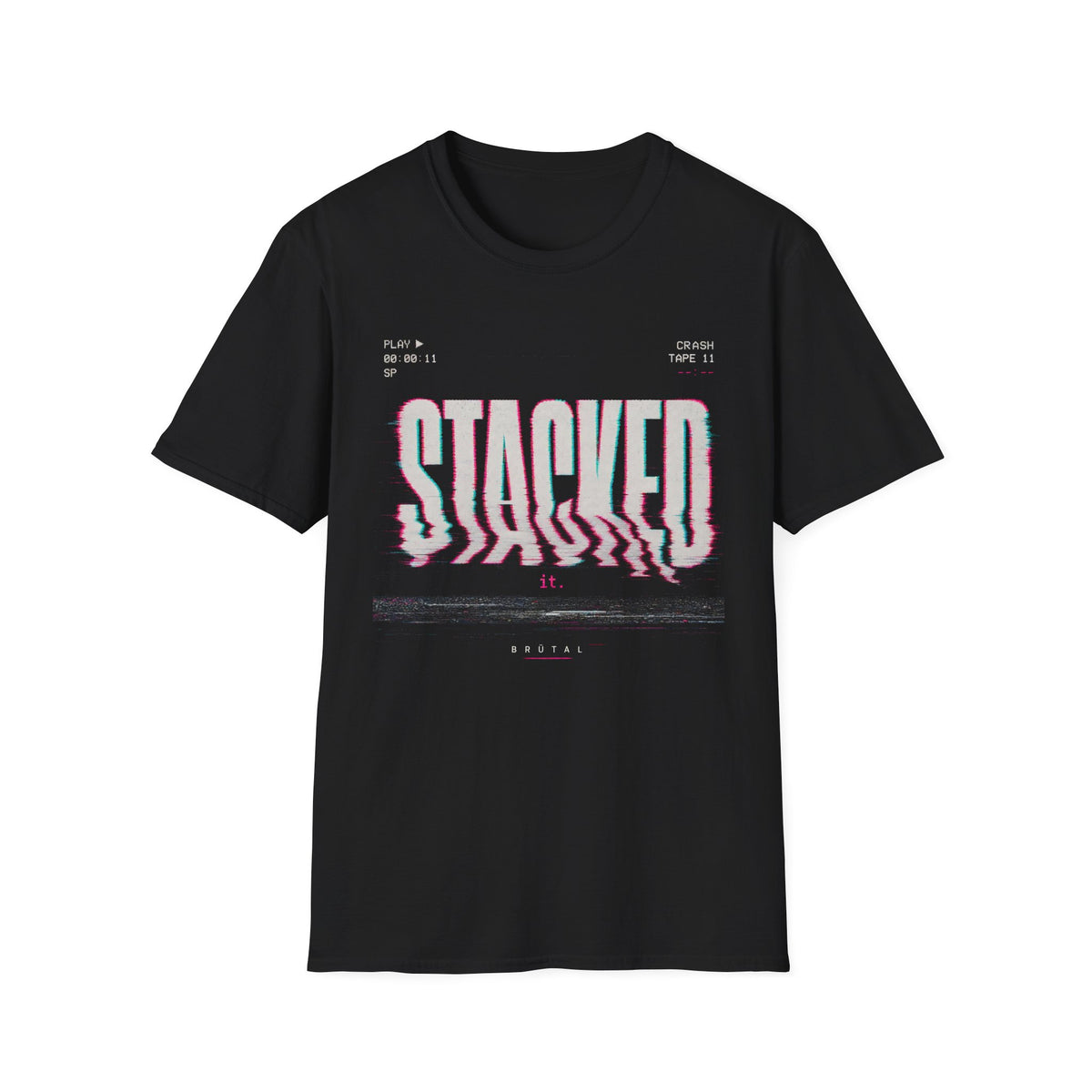 Stacked it VHS Crash T-Shirt